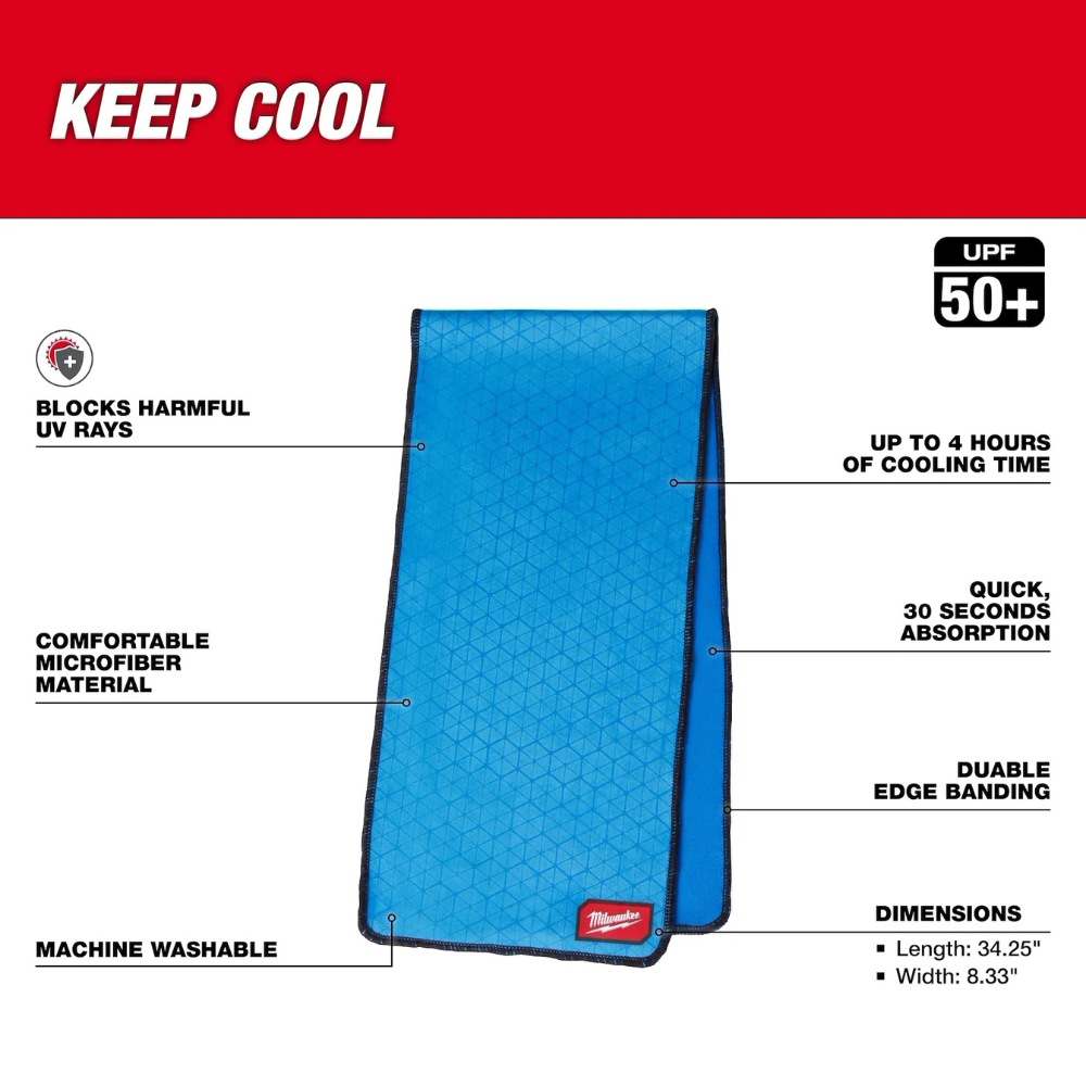 Milwaukee Cooling Microfiber Towel from GME Supply